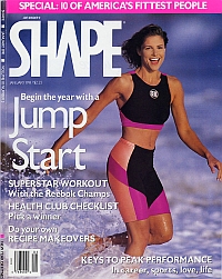 January 1991 Shape magazine Sabine Ehrenfeld Cover
